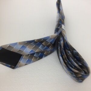 Van Heusen. Men Tie. Blue/Brown. Sz Os.